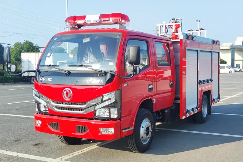 Caminhão de bombeiros combinado com pó seco e espuma