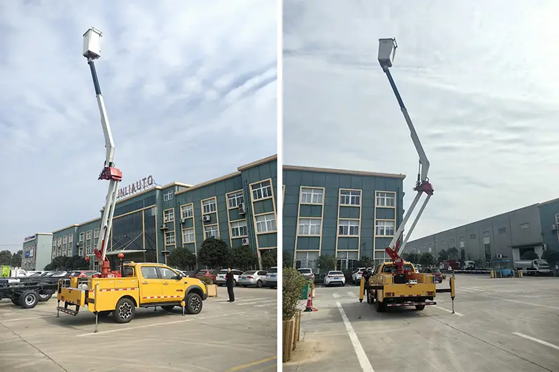 Small Articulating Boom Work Truck